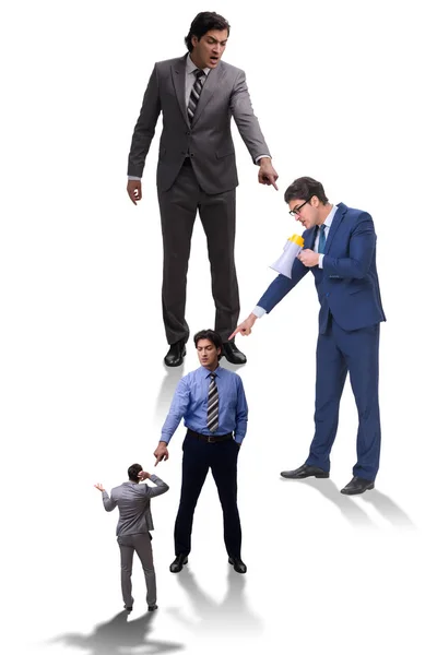 Businessmen blaming each other for failures — Stock Photo, Image
