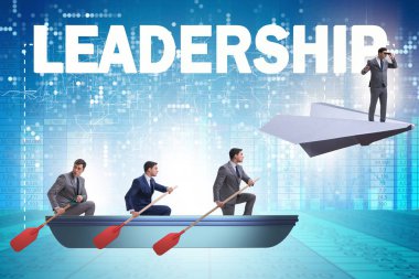 Liderlik kavramı çeşitli iş adamları ile