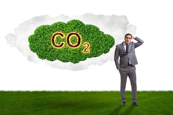 Ecological concept of greenhouse gas emissions — Stock Photo, Image