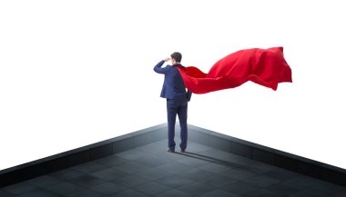 dağ tepesinde işadamı