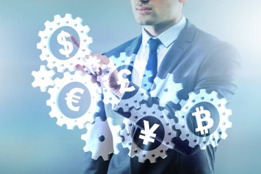 Bitcoin de dahil olmak üzere çeşitli ana para kavramı