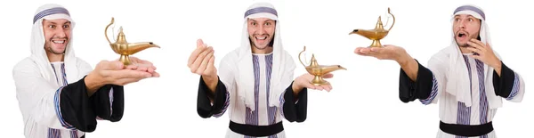 Arab ember elszigetelt fehér lámpa — Stock Fotó