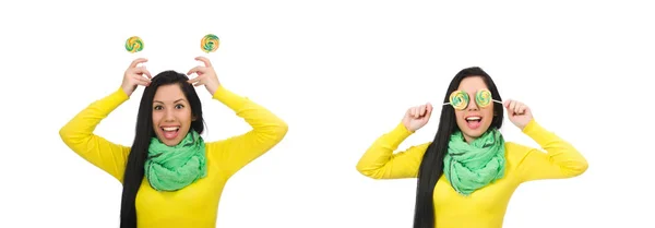 Young student isolated on the white background — Stock Photo, Image