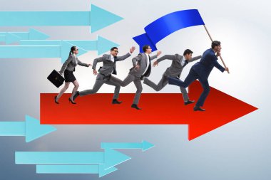 Liderlik kavramı çeşitli iş adamları ile