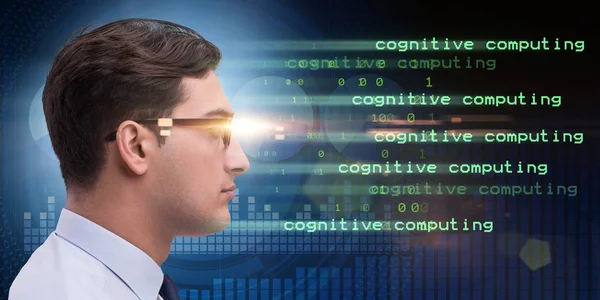 Concepto de computación cognitiva y aprendizaje automático —  Fotos de Stock