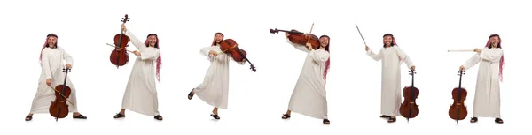 Arab man spela musikinstrument — Stockfoto