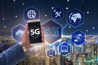 Internet bağlantı teknolojisi kavramı 5g