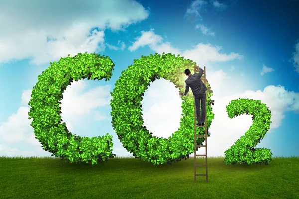 Ecological concept of greenhouse gas emissions — Stock Photo, Image