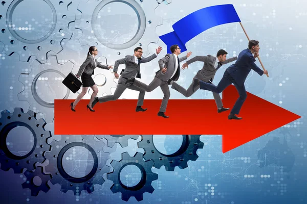 Liderlik kavramı çeşitli iş adamları ile