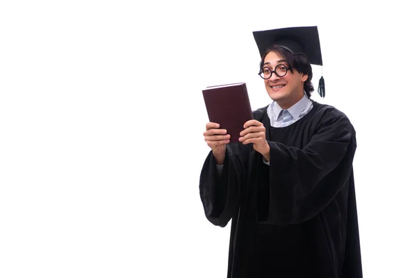 Jovem bonito homem graduando-se na universidade — Fotografia de Stock