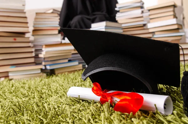 Young female student graduating from the university