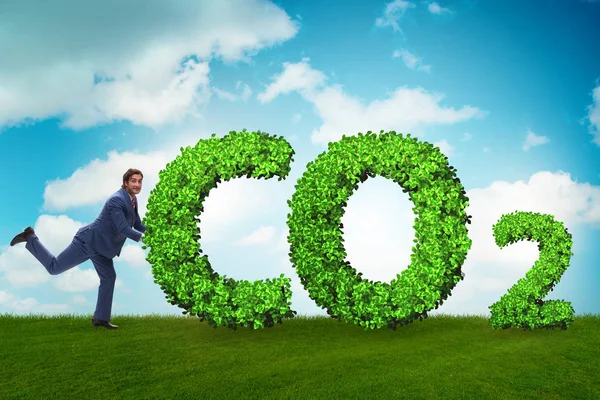 Ecological concept of greenhouse gas emissions — Stock Photo, Image