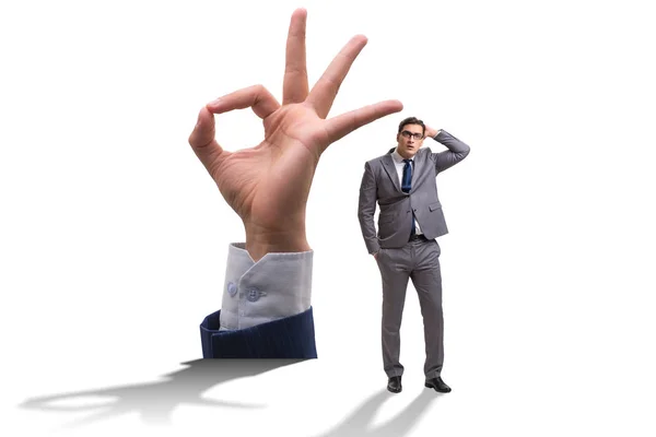 Ok gesture in business concept — Stock Photo, Image