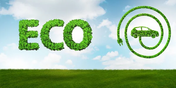 Ecological car concept - 3d rendering — Stock Image Ecological car concept - 3d rendering Stock Photo