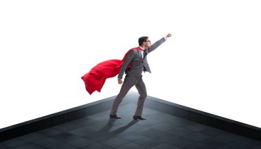 dağ tepesinde işadamı