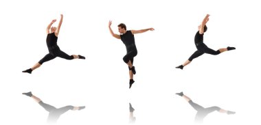 Genç dansçı beyazların arasında.