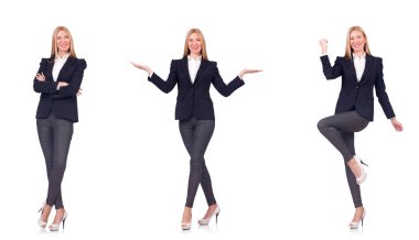 Beyaz tenli güzel iş kadını