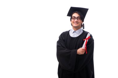 Yakışıklı delikanlı üniversiteden mezun olduktan