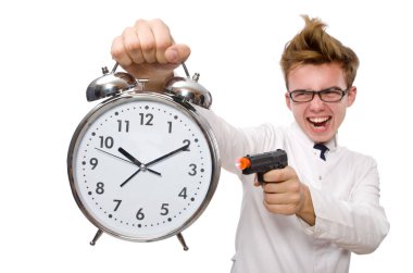 Beyaz tenli komik doktor.