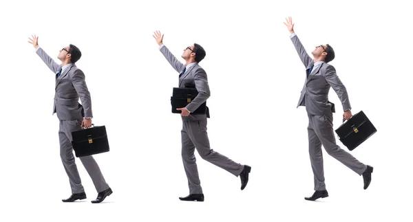 Joven hombre de negocios elegante aislado en blanco — Foto de Stock