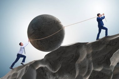 Yüksek kararlılık ile işadamı kavramı