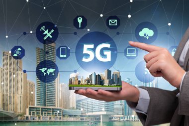 Internet bağlantı teknolojisi kavramı 5g