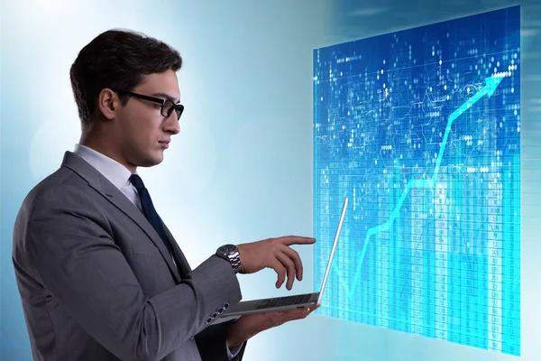 İşadamı kavramı ticaret fütüristik hisse senedi