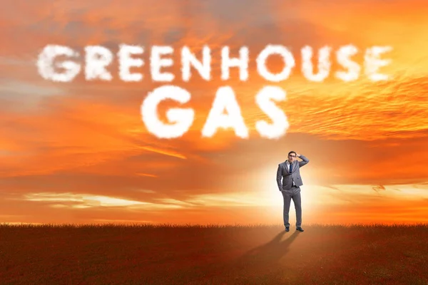 Ecological concept of greenhouse gas emissions