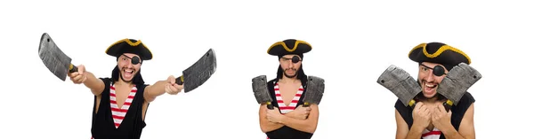 Man pirate isolated on the white background — Stock Photo, Image