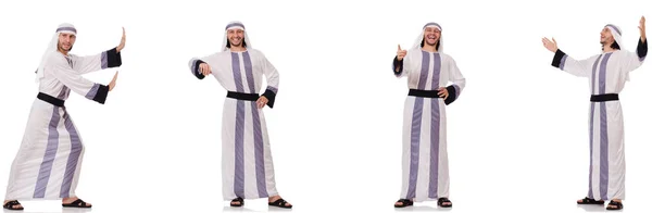 在白色背景查出的男性阿拉伯人 — 图库照片