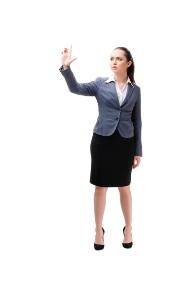 Young businesswoman isolated on white background — Stock Photo, Image