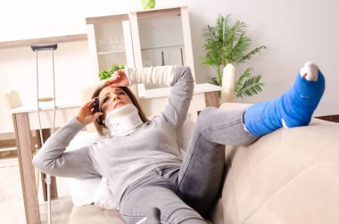 Araba kaza evde şikayetinden sonra kadın 