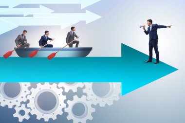 Liderlik kavramı çeşitli iş adamları ile