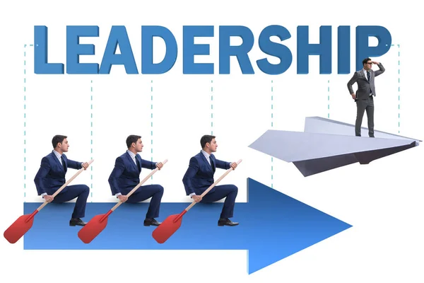 Ledarskap koncept med olika affärsmän — Stockfoto