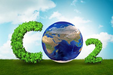 Sera Co2 gazı - 3d render konseptiyle