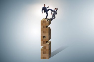 İş rekabet kavramı iki iş adamları ile