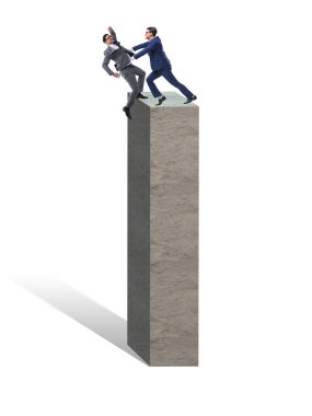 İş rekabet kavramı iki iş adamları ile