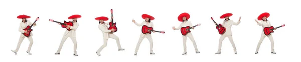 Guitare mexicaine isolée sur blanc — Photo