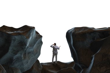 İşadamı Gap dağlarda düşmüş