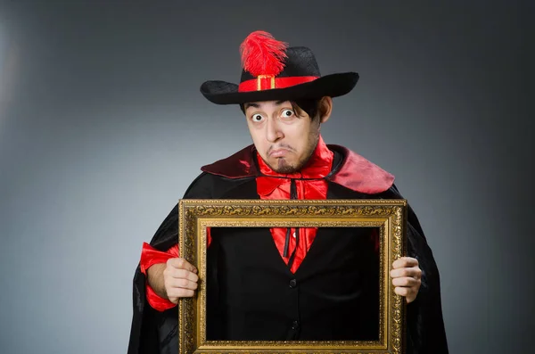 Man pirate against dark background — Stock Photo, Image