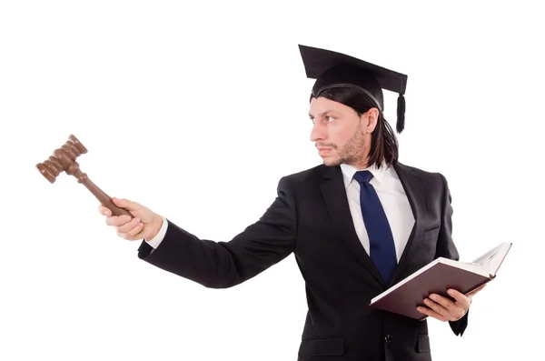 Rechter geïsoleerd op de witte achtergrond — Stockfoto