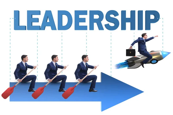 Ledarskap koncept med olika affärsmän — Stockfoto
