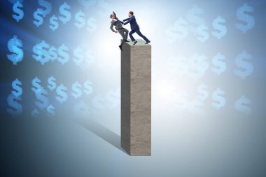 İş rekabet kavramı iki iş adamları ile