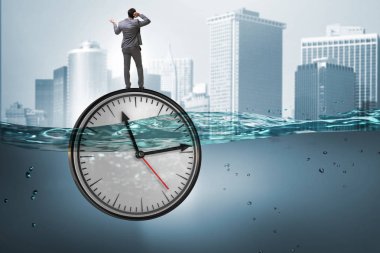 Son Tarih ve zaman yönetimi kavramı işadamı