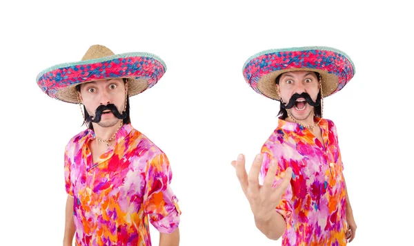 Divertido mexicano con sombrero sombrero — Foto de Stock