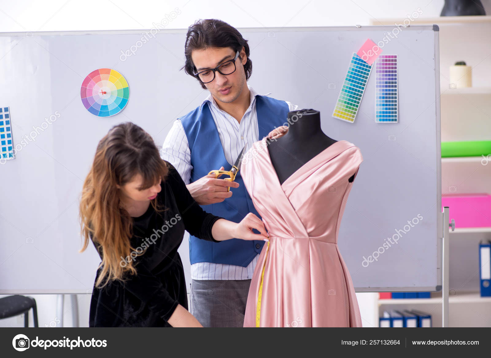 Young tailors working in — Stock Photo © Elnur_ 257132664