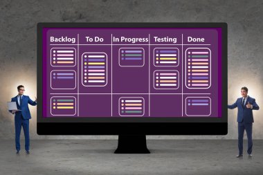 İşadamı çevik yöntemler kavram