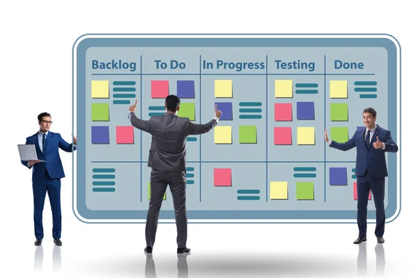 Zakenman in agile methoden concept — Stockfoto