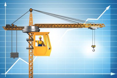 Vinç operatörü ekonomik büyüme kavramı içinde