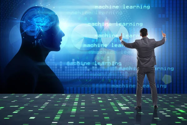 Cognitive computing and machine learning concept